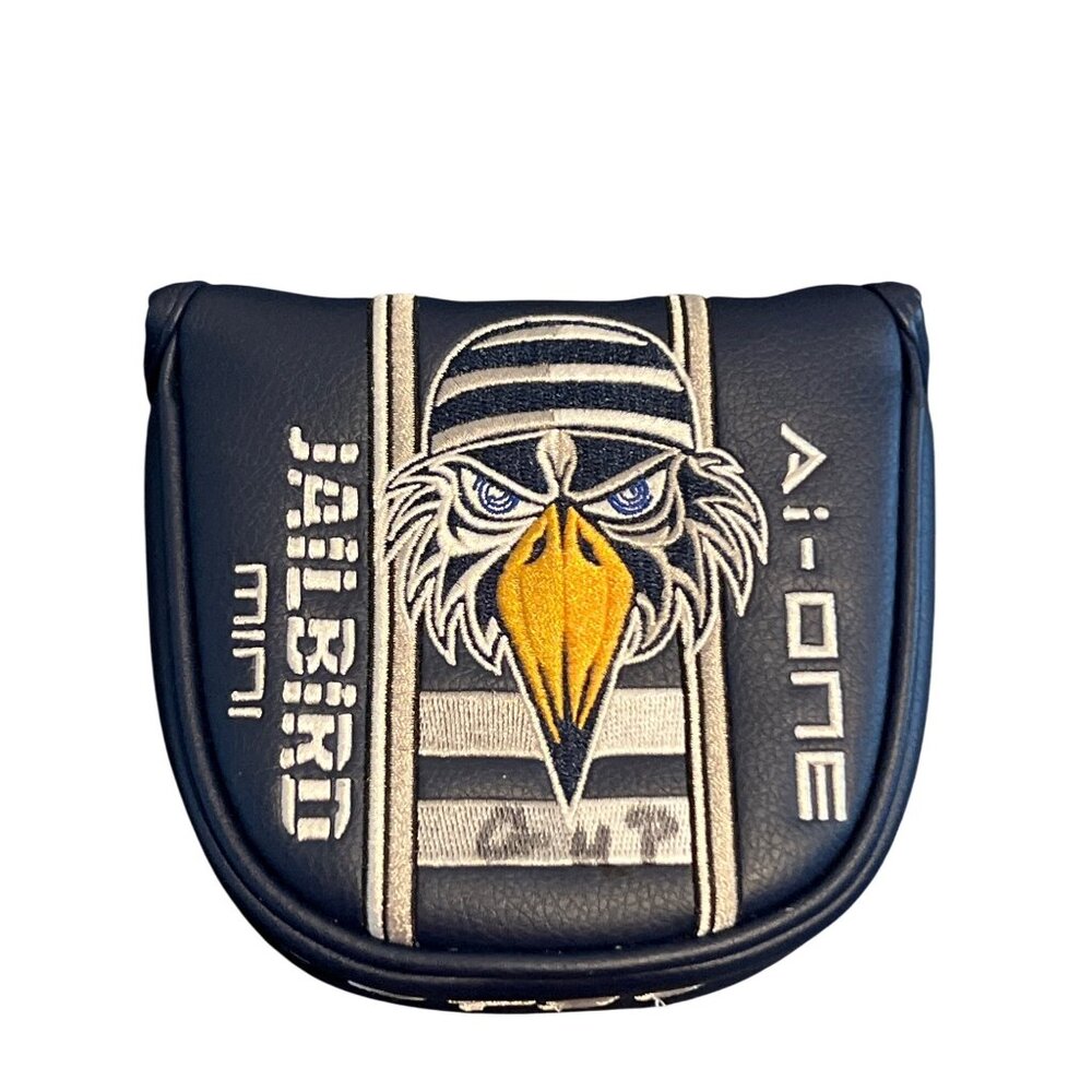 Odyssey Ai-One Eagle Milled Headcover Navy Blue Leather Limited Ed Magnetic READ